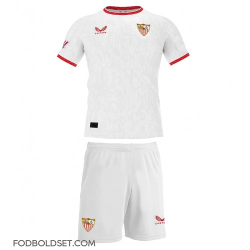 Sevilla Hjemme Trøje Børn 2024-25 Kortærmet (+ Korte bukser)